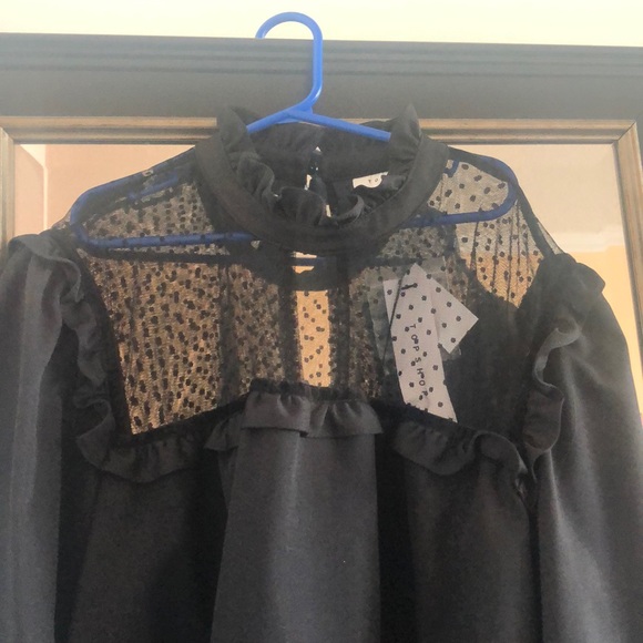 Black evening mini dress - Picture 2 of 5